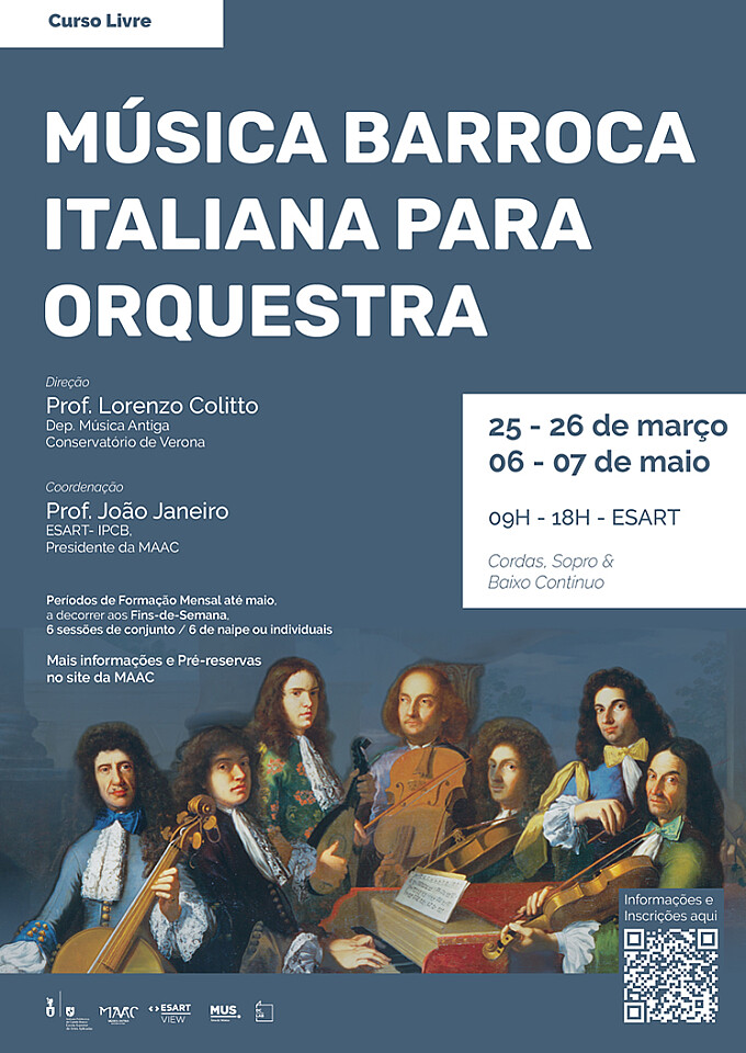 CURSO LIVRE DE MÚSICA BARROCA ITALIANA PARA ORQUESTRA