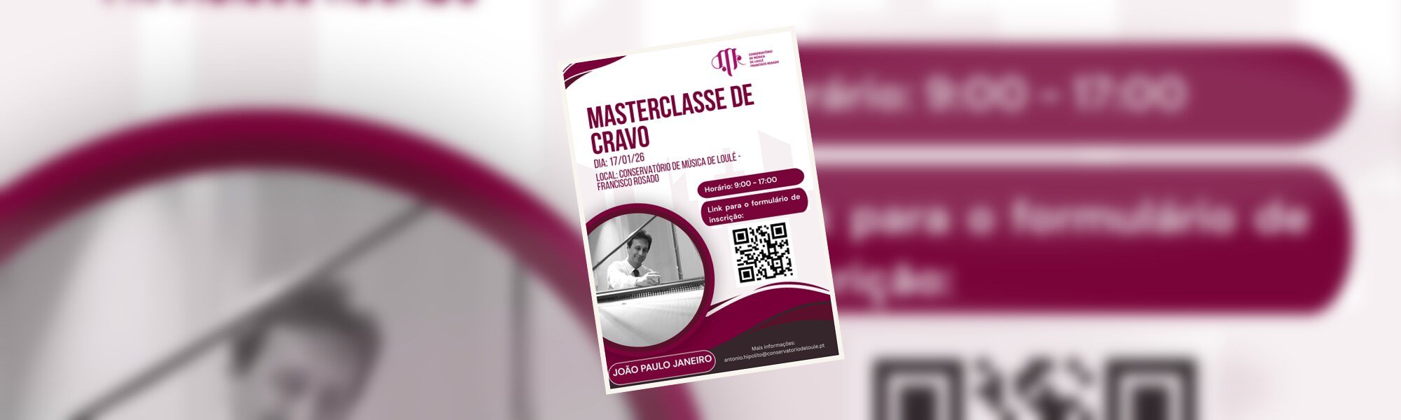 Masterclasse de Cravo - Conservatorio de Musica de Loule